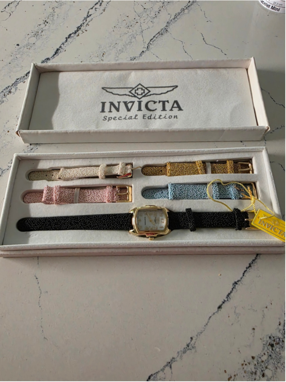 Women's Invicta Special Edition Watch Set, One Size, Black and Gold